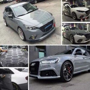 Pellicola adesiva grigio cemento lucido per car wrapping e tuning - Imagen 1 de 50