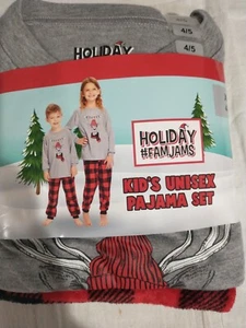 Holiday FamJams Kid's Unisex Matching Family Pajamas, 2 Piece Set - Picture 1 of 4