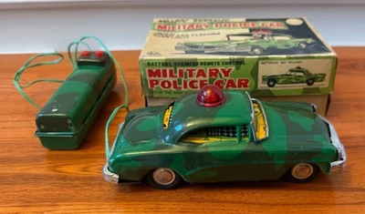 Marx Policía Militar Control Remoto Lata Litografía Coche Japón Caja Nuevo de Lote Antiguo Línea Mar LineMar Foto 1 de 4
