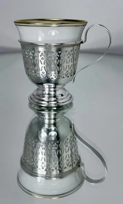 Copo Demitasse Manchester Silver Co prata esterlina com forro H & Co *6 disponíveis - Imagem 1 de 4