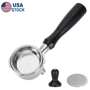 58mm Double Spout Portafilter For Gaggia Machine Espresso Coffee Filter Two Ears - Picture 1 of 12