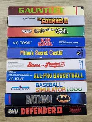 LOTE SOLO CAJA AUTÉNTICA USADA - SIN JUEGOS SIN MANUALES - NINTENDO NES (lote c) Foto 1 de 4