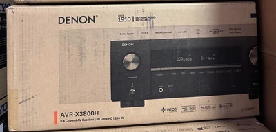 New Denon AVR-X3800H 9.4Ch Receiver -8K UHD Home Theater AVR (105W X 9) Built-in - Image 1 of 3