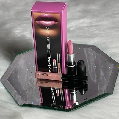 MAC Little MAC Pink Lip Duo Such a Millennial Lipstick & Feeling Fine Lipglass - Image 1 of 4