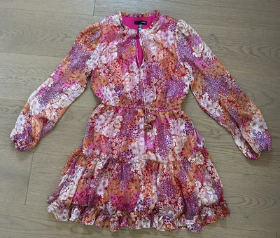 Women AQUA Floral Short Dress, Size Small - Image 1 of 4