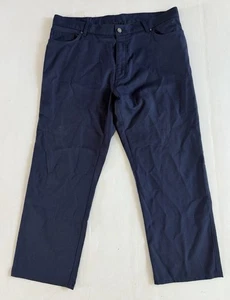 Ermenegildo Zegna Mens Navy Blue 40x29  Wool Elastane  Soft Dress Pants - Picture 1 of 13