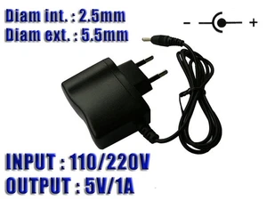 Boitier Alim Externe AC 220V vers DC 5V - 1A - Embout 2.5x5.5mm - Imagen 1 de 1