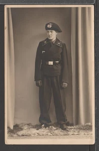 ✔️ DEUTSCHLAND 3. REICH 2. WELTKRIEG SELTENE MILITÄR FOTO POSTKARTE NAZI SOLDAT - Bild 1 von 2