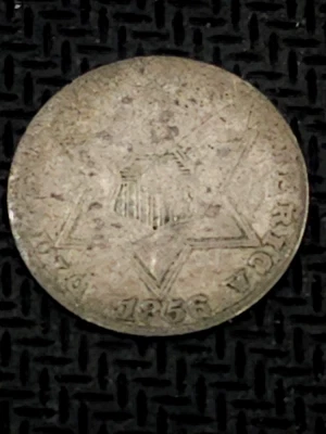 1856 Three Cent Silver Piece - Image 1 of 2