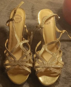 Hermosos Tacones I Miller Talla 8M Color Dorado 19963-8 - Imagen 1 de 10
