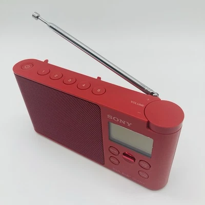 SONY XDR-S41D DAB+ Radio Digital DAB UKW-RDS Mono Tragbar LCD Display Rot Mini - Bild 1 von 4