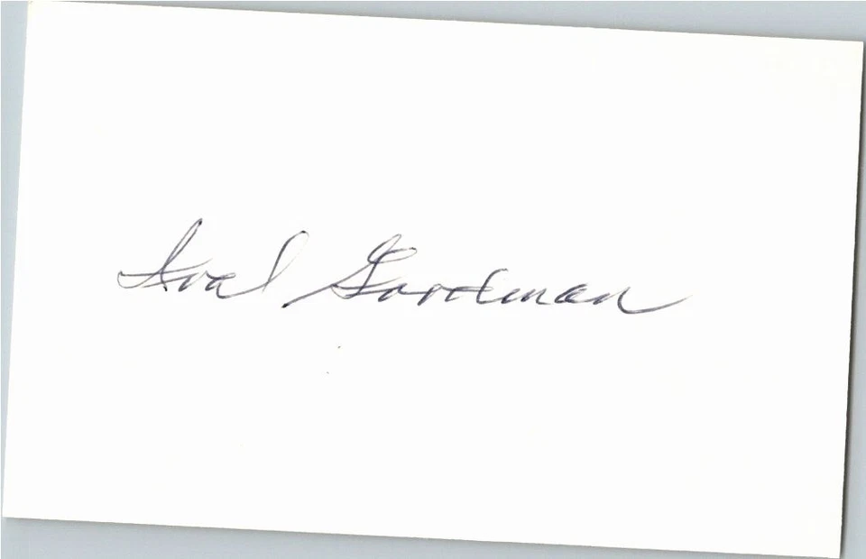 -Ival Goodman- (d.1984) Signed/Autograph/Auto Index Card Cincinnati Reds MLB - Image 1 of 1