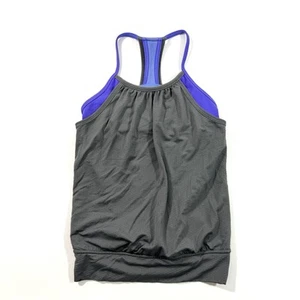 Ivivva Double Dutch Tank Top Grey Purple Size 8  - Picture 1 of 6