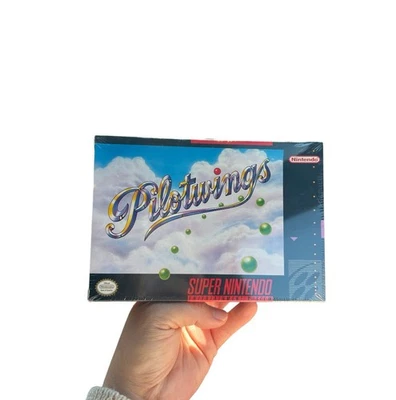 Vintage Pilotwings Super Nintendo game  FACTORY SEALED With Hang Tag ! RARE READ - Image 1 of 4