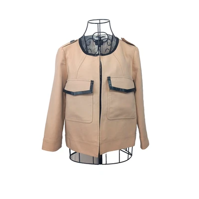 M&S Collection Crop Jacket Womens UK8 Classic Formal Workwear Faux Leather Trim - Image 1 of 4