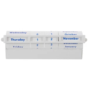  Rollender ewiger Kalender: Vintage Tischkalender mit manuellem Drehrad - - Bild 1 von 17