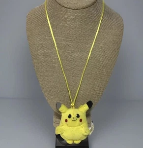 vintage Pokémon Pikachu Plush Keychain Necklace Collectible 1998 - Picture 1 of 7
