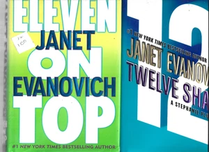 Janet Evanovich Eleven On Top & Twelve Sharp Stephanie Plum Series HC/DJ - Picture 1 of 1