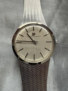 Girard Perregaux Silver Dial Integrated Mesh Bracelet Rare Mechanical Vintage - Bild 1 von 24