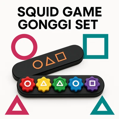 Squid Game Gonggi Set - Korean Gong-Gi Children's Game for parties or tournament - Image 1 of 4