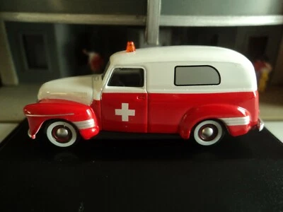 Oxford 1950 Chevrolet Panel Van Ambulancia 1/87 HO Diecast Car GM  Foto 1 de 4