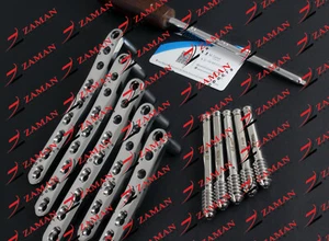 DCS 95° locked plates With Screws of 12.5mm ( 17 PCs set ) Surgical & Orthopedic - Picture 1 of 3