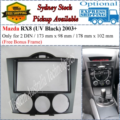 Fascia facia Fits Mazda RX8 RX 8 RX-8 2003-2008 Double Two 2 DIN Dash Kit- - Изображение 1 из 3