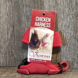 Valhoma Pet Chicken Harness Red Bright Fun Pullet Size Pet Duck Goose - Picture 1 of 2