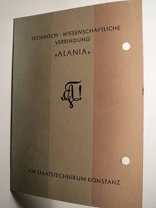 Konstanz - TWV Alania - 1956 - Einladung zum 46. Stiftungsfest / Studentika - Picture 1 of 1