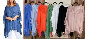 Damas Talla Grande Túnica Caftán Informal Kimono Top Mujeres Caftán Playa Mini Vestidos - Imagen 1 de 22