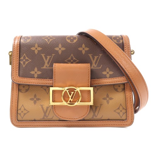 LOUIS VUITTON（LV） Borsa a tracolla Louis Vuitton LV Mini Dauphine M45959 monogramma rovescio marrone
