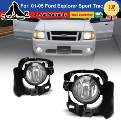 For 01-05 Ford Explorer Sport Trac Fog Lights Driving Bumper Lamp Clear Len Pair Foto 1 de 4