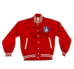VTG Y2K DESCENTE JAPANESE BASEBALL SILKY VARSITY JACKET SHOIN OSAKA S 38 - Picture 1 of 9