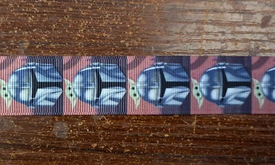 1" Star Wars Grogu & Mandalorian Ribbon - SOLD BY YARD - Image 1 of 2