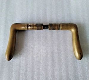 alte Messing Türklinke Türdrücker Griff Türgriff - Bild 1 von 6