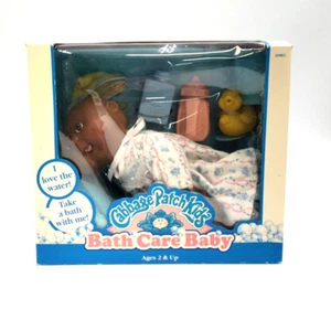 1993 Cabbage Patch Kids Bath Care Baby African American Girl Felicia Cass In Box - Picture 1 of 12