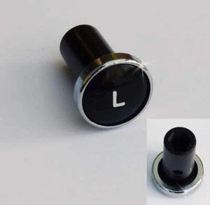 Lucas Type Classic Car Chrome Rimmed Black "L" Lights Knob, Riley Wolseley - Picture 1 of 1