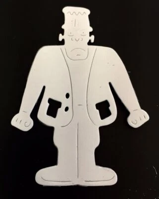 万圣节模切 * 弗兰肯斯坦的怪物 * 12 件套 * 白色卡片 — 第 1/3 张图片