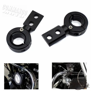 Motorrad Nebelscheinwerfer Scheinwerfer Halterung für 1-1/4" Sturzbügel 7/8" Lenker - Bild 1 von 7
