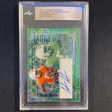 2023 Leaf Metal Draft Hendon Hooker Green scope SO MONEY Proof 1/1 AUTO