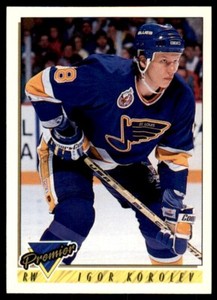 1993-94 Topps Premier Igor Korolev St. Louis Blues #409