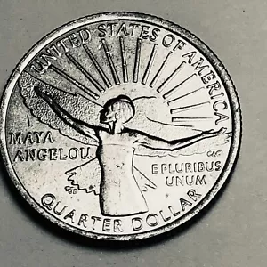 P Washington 25c American Women Series 2022, Maya Angelou circulada - Imagen 1 de 1