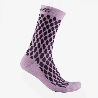 Calcetines de ciclismo Castelli SFIDA 13 de lana para mujer: TONO ORQUÍDEA/NITE - Un par Foto 1 de 2