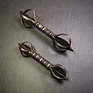 Gandhanra Vajra Dorje de cinco puntas, implemento ritual de budismo tántrico tibetano - Imagen 1 de 47