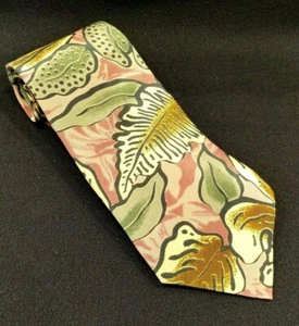 Red Tag BUGLE BOY MENS TIE Necktie Coleus and Leaf Design 58" x 4" Made in U.S.A - Picture 1 of 6