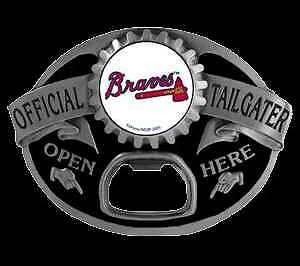 ATLANTA BRAVES TAILGATER BOTTLE OPENER BELT BUCKLE Cover