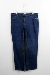 Van Heusen Women Jean, Size 12R, Dark Blue, Cotton, Spandex - Picture 1 of 6