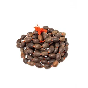 Handmade Natural Kamal Gatta Japa Mala 108 + 1 Beads Lotus Seed Mala - Picture 1 of 3