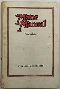 The Motor Manual - Hardcover 35th Edition, 1954, Hardcover, 304pp - Bild 1 von 7