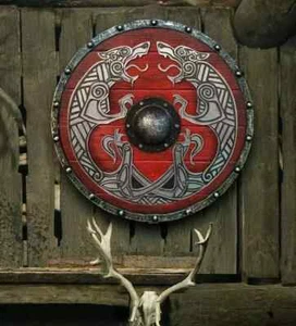 Medieval Shield Viking Shield 30" Wooden Shield Heavy Metal Fitted - Picture 1 of 4